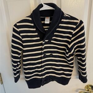 S•Gymboree Unique Navy and White Cardigan